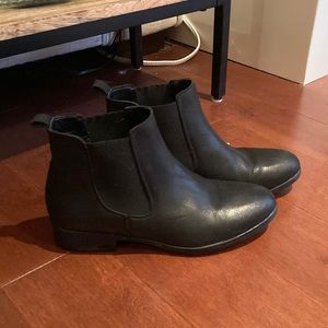 Black Leather Also Booties - Size 8